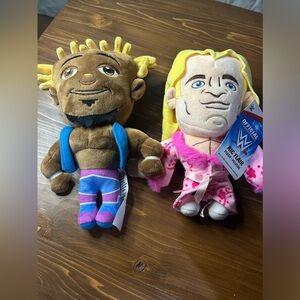 Kofi Kingston and Ric Flair Canada Exclusive Plush Walmart Exclusive